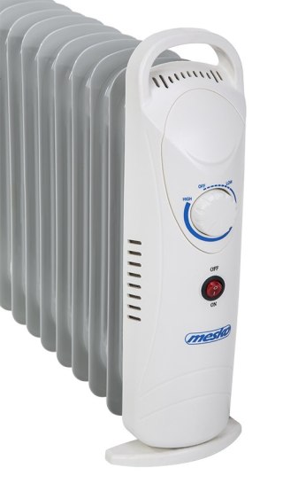 MS 7805 Grzejnik olejowy 1000 w, 9 żeberek, płynna regulacja temperatury, automatyczna kontrola poboru mocy, zabezpieczenie prze