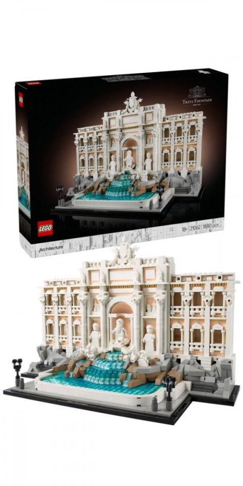 Klocki architecture 21062 fontanna di trevi