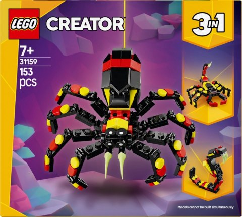 Klocki creator 31159 dzikie zwierzęta: niezwykły pająk