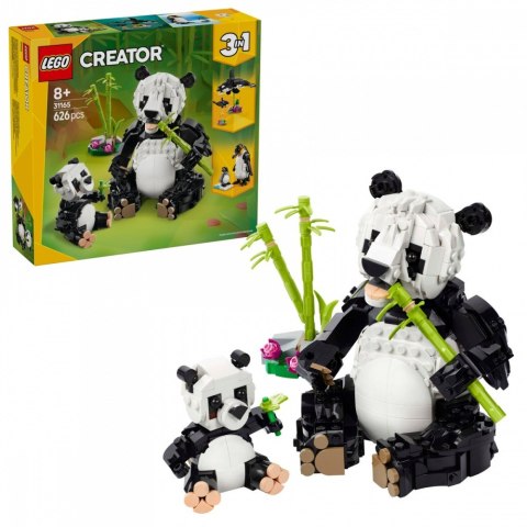 Klocki creator 31165 dzikie zwierzęta: rodzina pand
