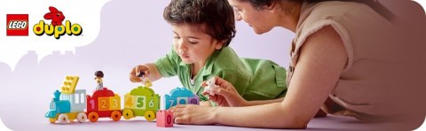 Klocki duplo 10954 pociąg z cyferkami - nauka liczenia