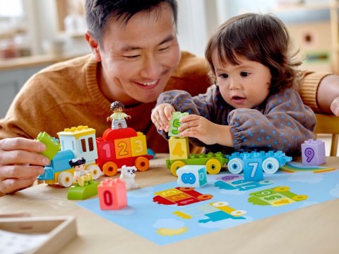 Klocki duplo 10954 pociąg z cyferkami - nauka liczenia