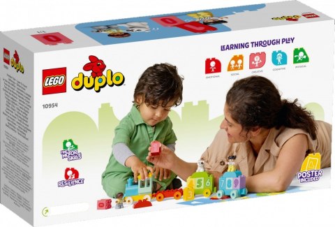 Klocki duplo 10954 pociąg z cyferkami - nauka liczenia