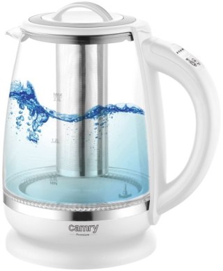 CR 1290 white Czajnik szklany 2,0 l z zaparzaczem oraz regulacją temp.| 60100°c |