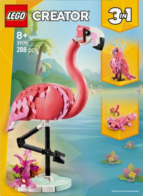 Klocki creator 31170 dzikie zwierzęta: różowy flaming