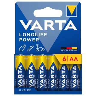 6x bateria R-06 R06 AA LR06 1,5V VARTA Longlife Power alkaiczna