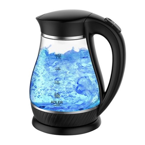 AD 1274 black Czajnik szklany 1,7l
