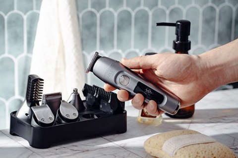 AD 2944 Trymer - zestaw do pielęgnacji 6 w 1 z wyś. lcd i bazą ładującą