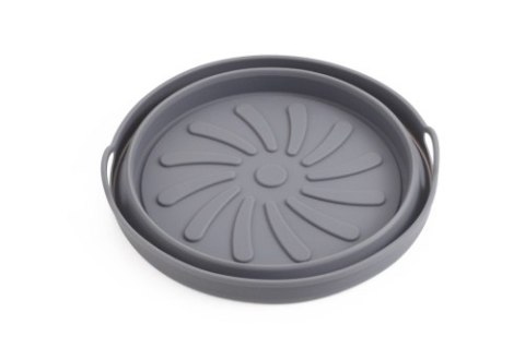 AD 6734 Tacka silikonowa do frytkownicy powietrznej | okrągła | 20,3 cm | wielokrotnego użytku | silikon spożywczy bpa free