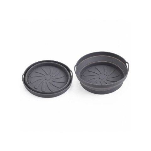 AD 6734 Tacka silikonowa do frytkownicy powietrznej | okrągła | 20,3 cm | wielokrotnego użytku | silikon spożywczy bpa free