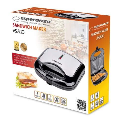EKT011 Esperanza opiekacz do kanapek asiago 1000w