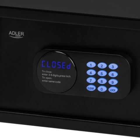 AD 1045 Sejf z kodem elektronicznym i zamkiem