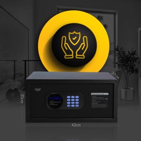 AD 1045 Sejf z kodem elektronicznym i zamkiem