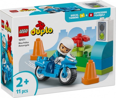 Klocki duplo 10471 niebieski motocykl policyjny