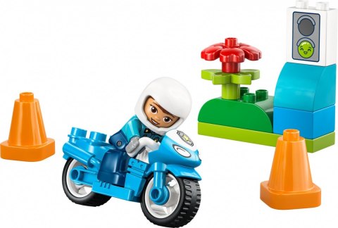 Klocki duplo 10471 niebieski motocykl policyjny