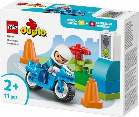 Klocki duplo 10471 niebieski motocykl policyjny