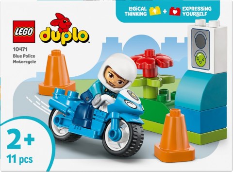 Klocki duplo 10471 niebieski motocykl policyjny