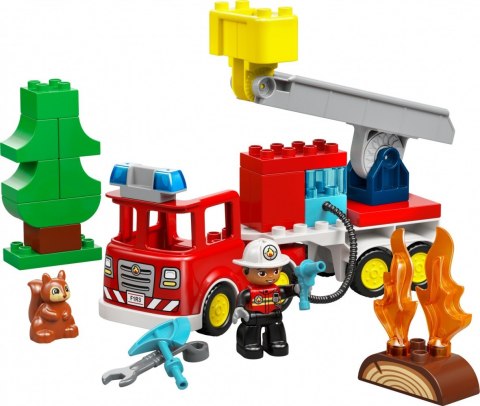 Klocki duplo 10473 wóz strażacki z wężem i strażakiem