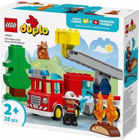 Klocki duplo 10473 wóz strażacki z wężem i strażakiem