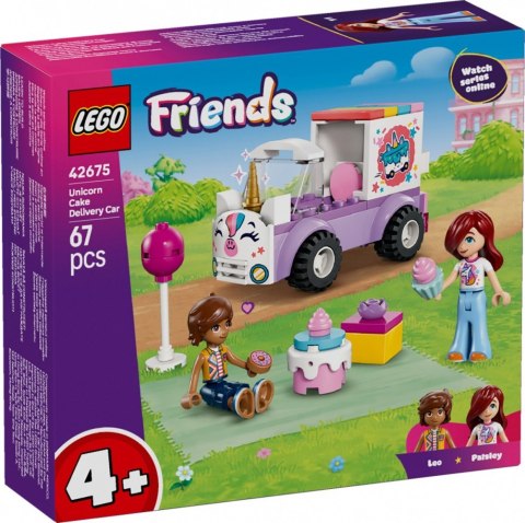 Klocki friends 42675 jednorożcowa dostawa tortu