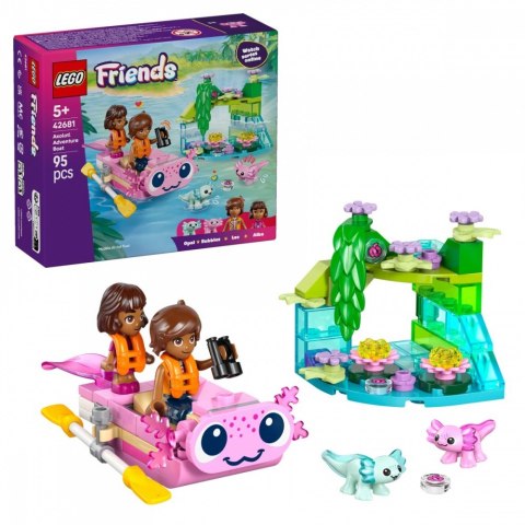 Klocki friends 42681 przygoda na aksolotlowej łodzi