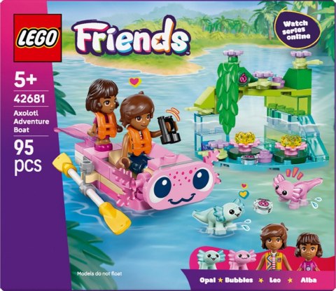 Klocki friends 42681 przygoda na aksolotlowej łodzi