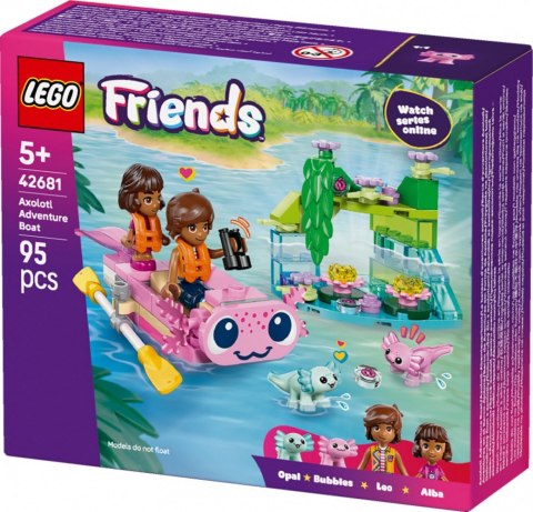 Klocki friends 42681 przygoda na aksolotlowej łodzi