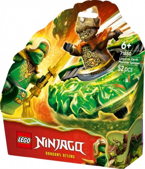 Klocki ninjago 71850 lloyd kontra ziemny potwór na spinnerze