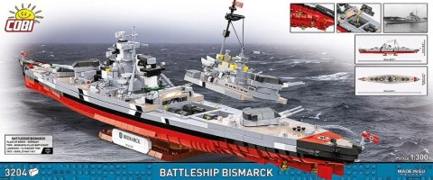 Klocki battleship bismarck 3204 klocków