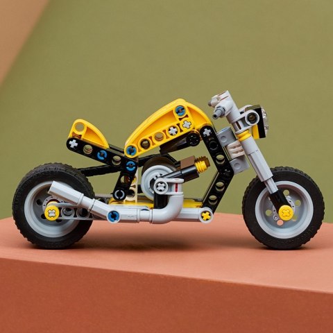 Klocki technic 42225 Żółty motocykl