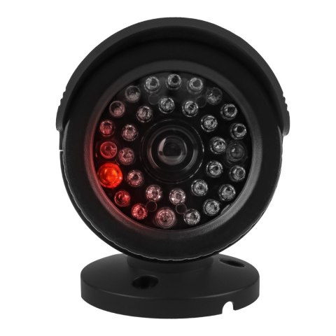 Zestaw dwóch atrap kamer tubowych, diody IR LED, czarna, zasilanie 2xAA (brak w zestawie), ABS, IR1800 BT