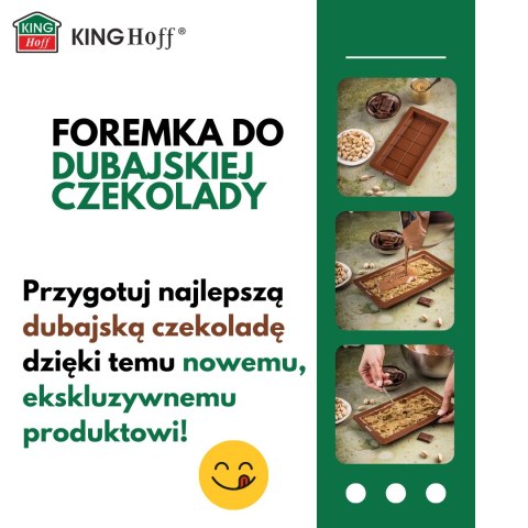 Forma silikonowa do czekolady dubajskiej, 25x13,5 cm, kinghoff, kh-1945