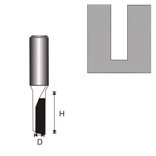Frez rowkujący 1-płytk.t6 d3,96 h11mm