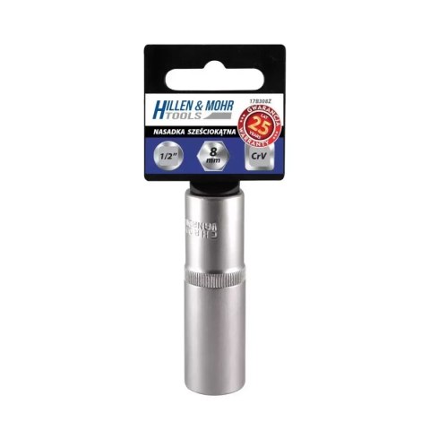 Nasadka długa 6kąt 1/2" 22 mm z przywieszką