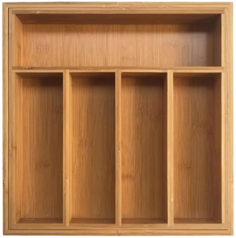 Wkład do szuflad rozsuwany, bambus 5x31,5x5cm kinghoff
