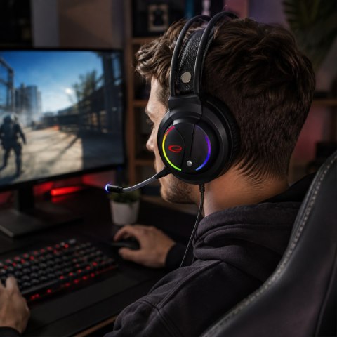 EGH470 Esperanza słuchawki z mikrofonem gaming nightshade