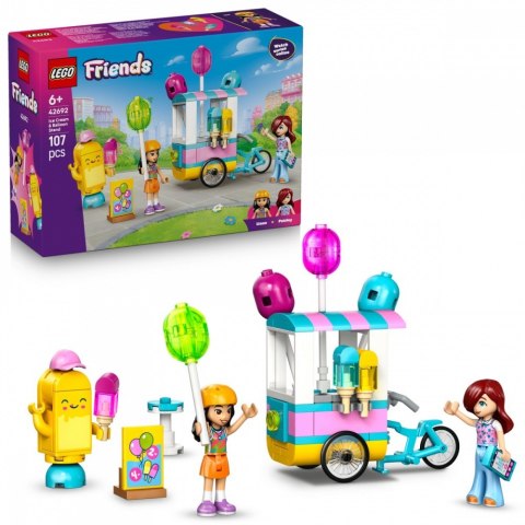 Klocki friends 42692 stoisko z lodami i balonami