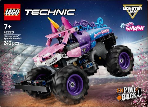 Klocki technic 42220 monster jam sparkle smash z napędem typu pull-back