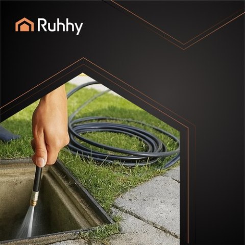 Wąż do czyszczenia rur z adapterem 20m Ruhhy 26133