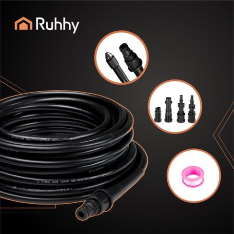 Wąż do czyszczenia rur z adapterem 20m Ruhhy 26133