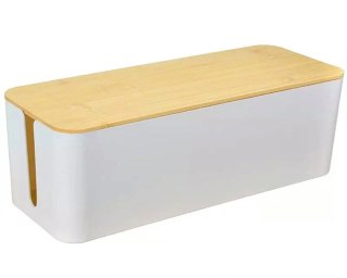 AG381E Organizer na kable listwy biały