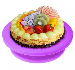 AG649F Patera obrot. do dekoracji purple
