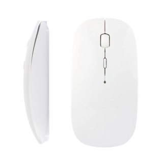 AK278D Mysz optyczna slim bezprz. biała
