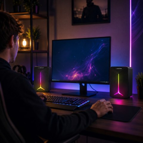 EGS105 Esperanza głośniki 2.0 usb led rainbow frevo