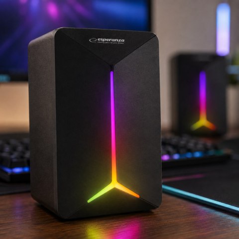 EGS105 Esperanza głośniki 2.0 usb led rainbow frevo