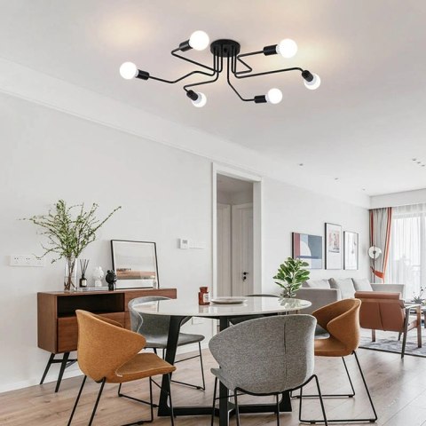 ZD74F Lampa sufitowa 6 ramion żyrandol