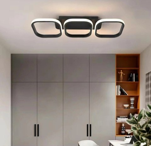 ZD118 Lampa wisząca plafon czarny33w