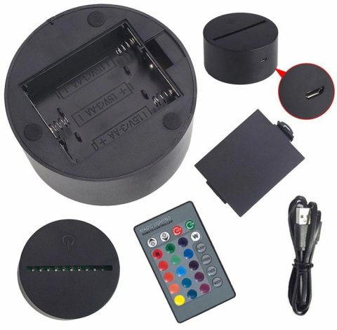 ZD98C Lampka nocna dłonie 3d led