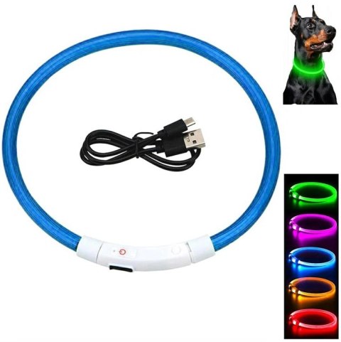 DA269A Obroża świecąca led reg. rgb