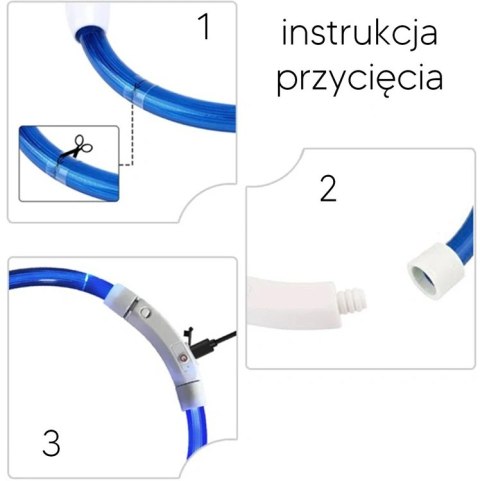 DA269A Obroża świecąca led reg. rgb